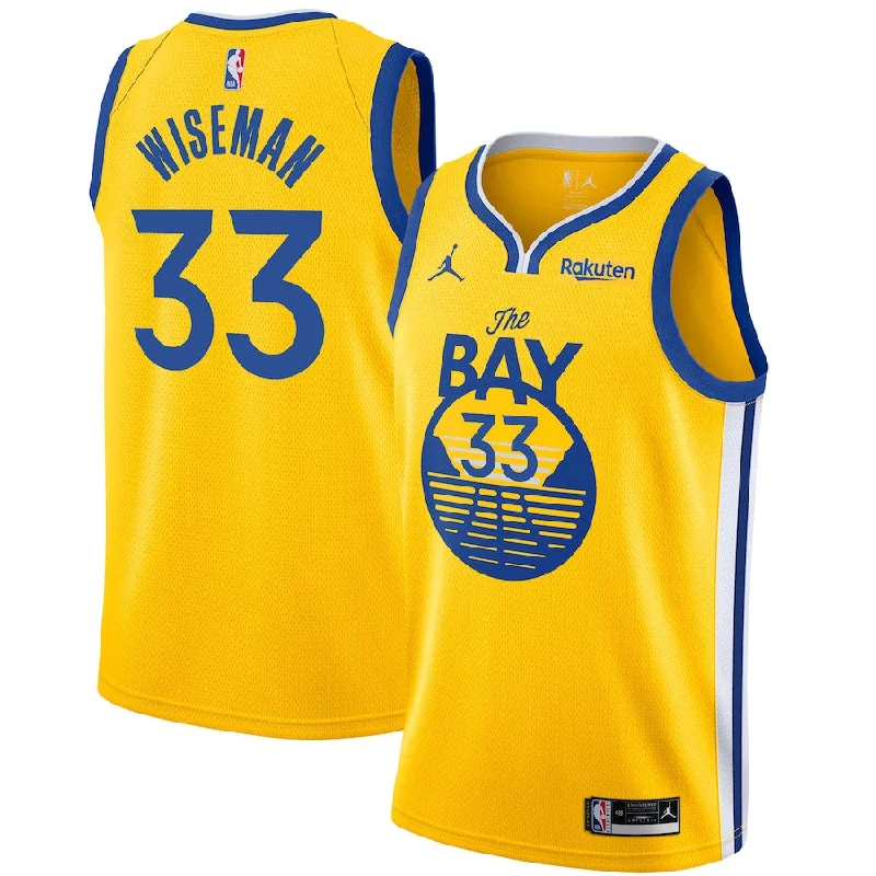 Premium soccer jersey with embroidery options-Premium basketball jersey with embroidery options-James Wiseman Golden State Warriors Jersey