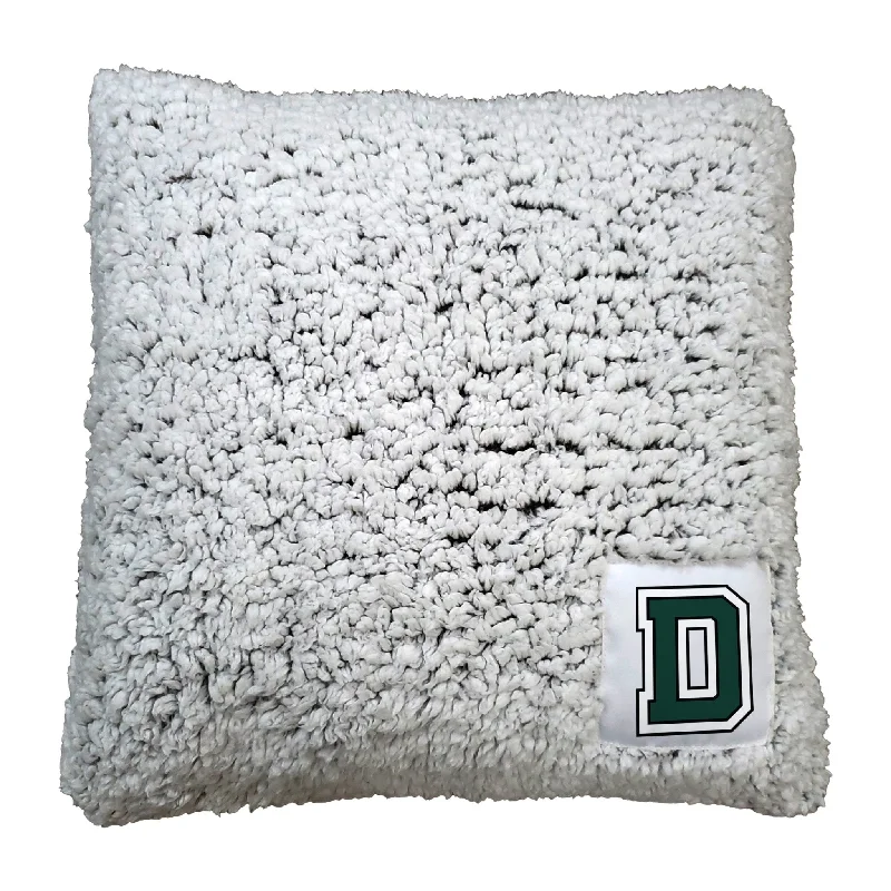 Personalized team blankets for family sports nights-Dartmouth Frosty Throw Pillow