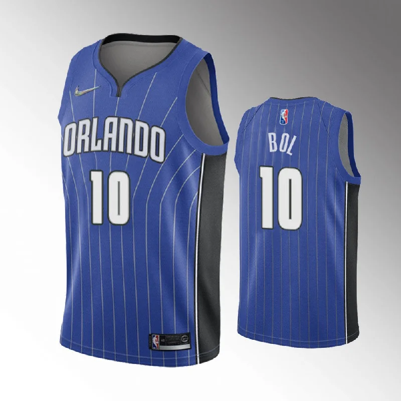 Personalized soccer jersey with modern team logo-Personalized basketball jersey with modern team logo-Bol Bol Orlando Magic Jersey