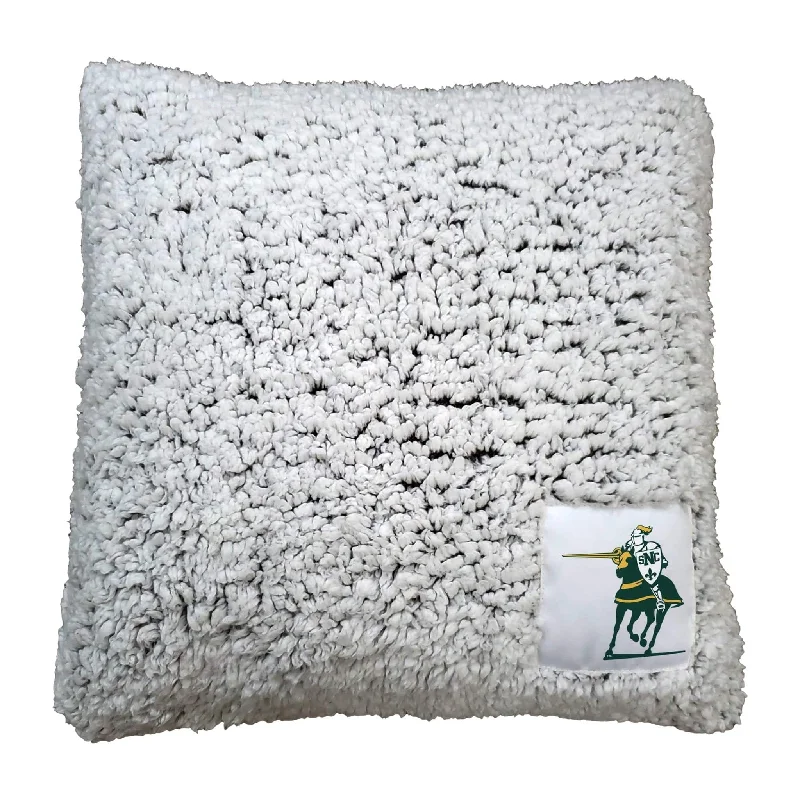 Team home textiles with quick-dry fabrics for the sports fan lifestyle-St Norbert Frosty Throw Pillow