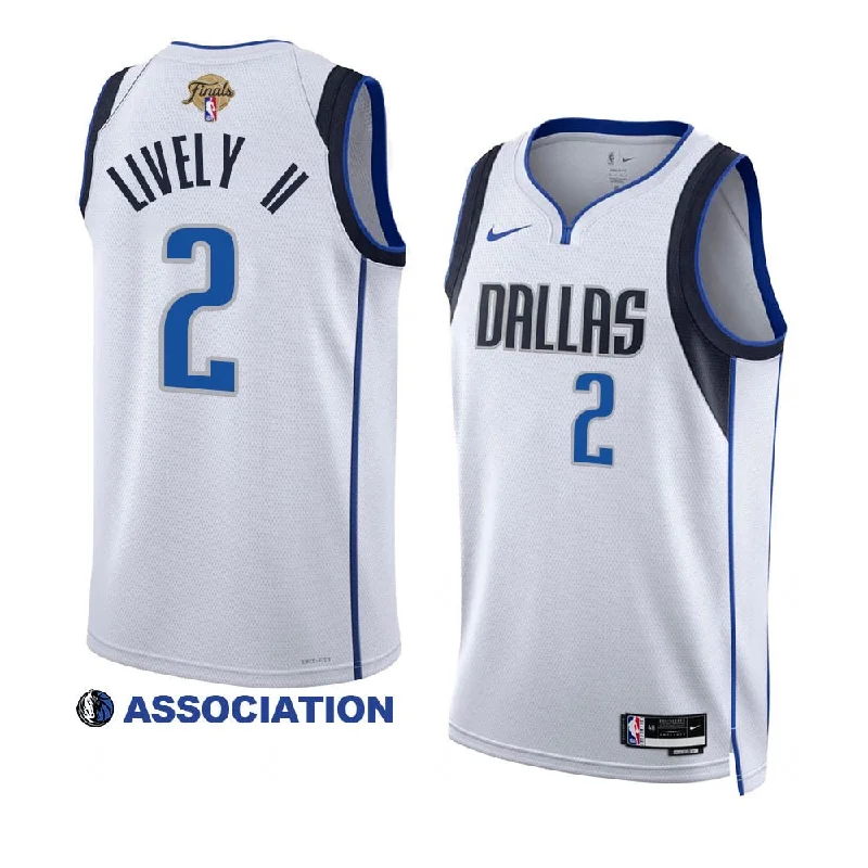 Soccer jersey for professional athletes and amateurs-Basketball jersey for professional athletes and amateurs-Dereck Lively II Dallas Mavericks NBA Finals 2024 Jersey