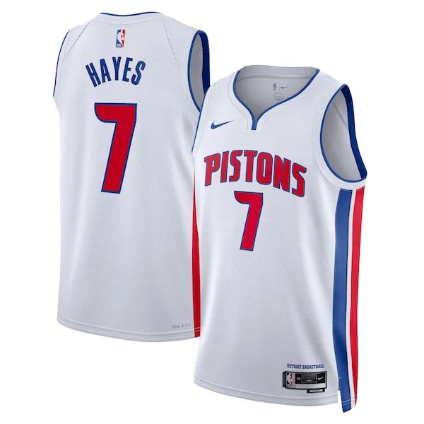 Soccer jersey with customizable stitching and patchwork-Basketball jersey with customizable stitching and patchwork-Killian Hayes Detroit Pistons Jersey