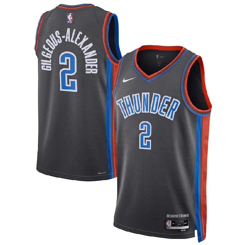 Custom soccer jersey with artistic flair and designs-Custom basketball jersey with artistic flair and designs-Shai Gilgeous-Alexander Oklahoma City Thunder Jersey