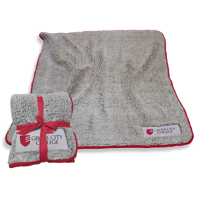 Team home textiles with ultra-soft texture-Grove City College Cardinal Frosty Fleece Domestic f/ Primary Wdmk