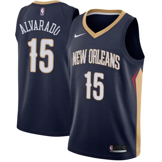 Soccer jersey with lightweight material for performance-Basketball jersey with lightweight material for performance-Jose Alvarado New Orleans Pelicans Jersey