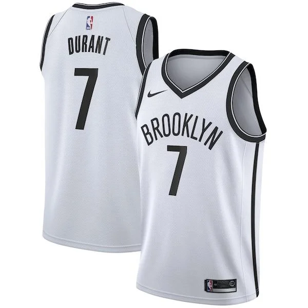 Soccer jersey for school sports events and activities-Basketball jersey for school sports events and activities-Kevin Durant Brooklyn Nets Jersey