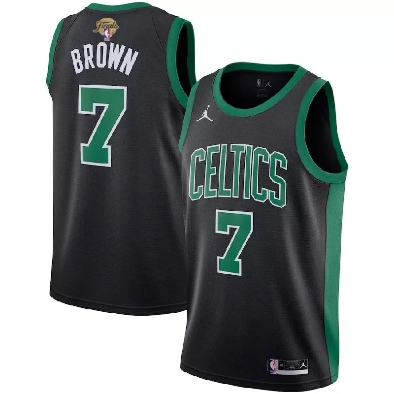 Personalized soccer jersey with motivational quotes-Personalized basketball jersey with motivational quotes-Jaylen Brown Boston Celtics NBA Finals 2024 Jersey