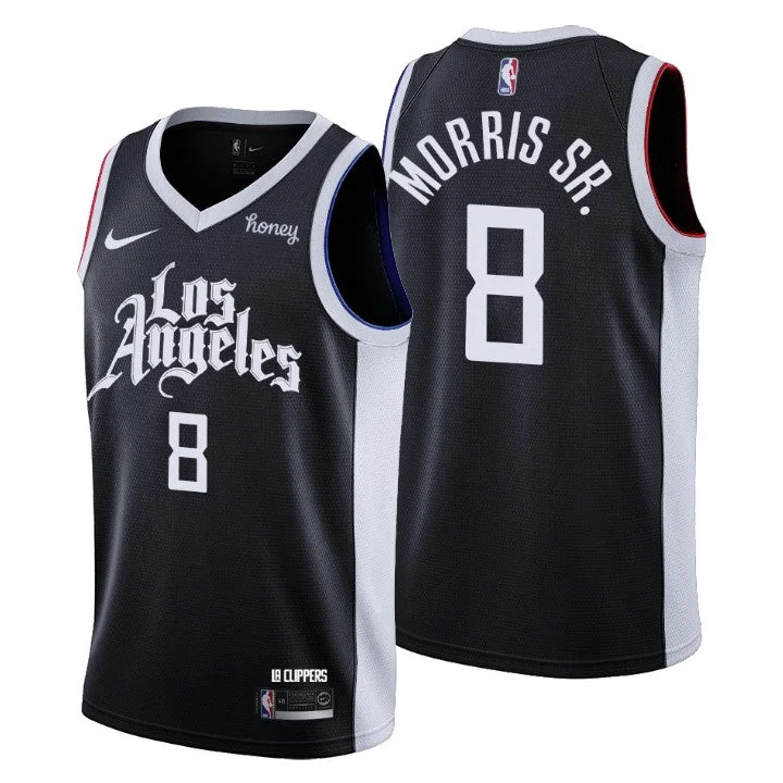 Custom soccer jersey with special fabric for comfort-Custom basketball jersey with special fabric for comfort-Marcus Morris Sr Los Angeles Clippers Jersey