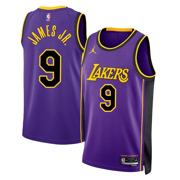 Personalized soccer jersey with embroidered logo-Personalized basketball jersey with embroidered logo-Bronny James Jr Los Angeles Lakers Jersey