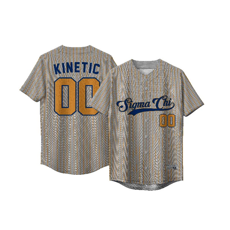 Classic-style baseball jersey for professional players-Sigma Chi - Urban Dugout - Baseball Jersey