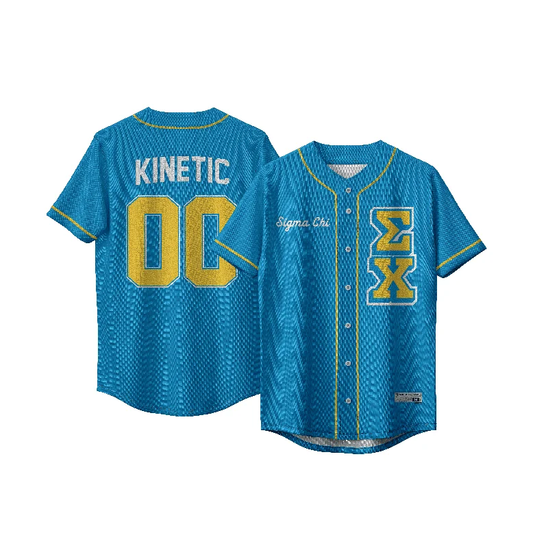 Baseball jersey for all team sizes and ages-Sigma Chi - The Block Baseball Jersey