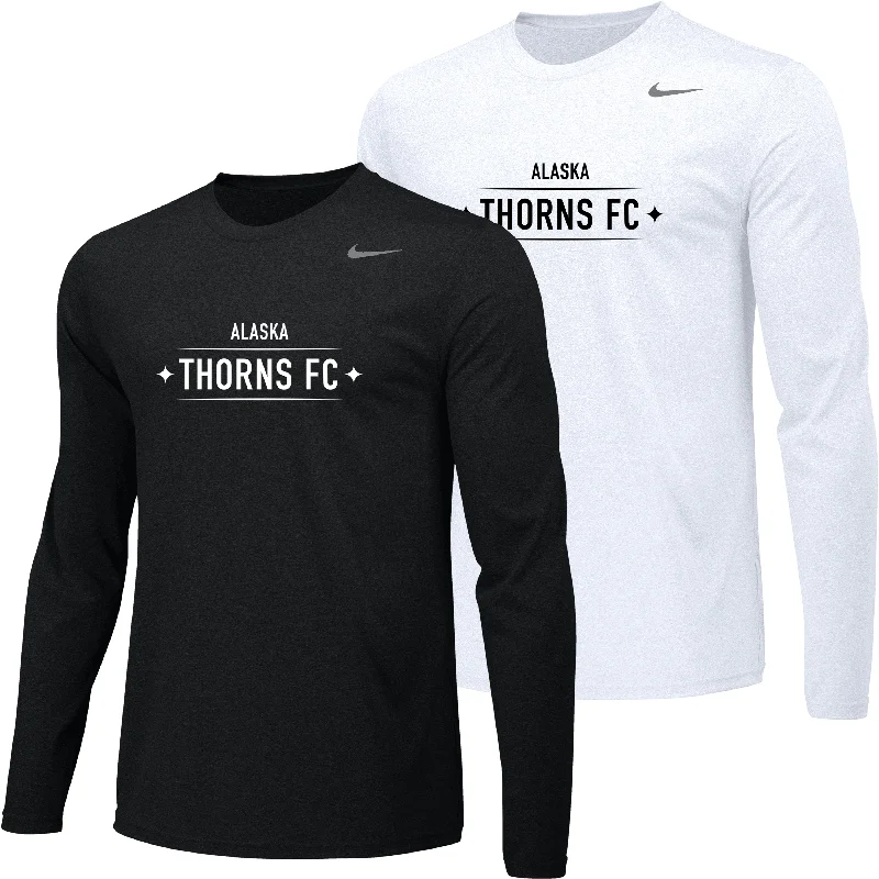 Soccer jersey with custom team branding-Alaska Thorns L/S Dri-Fit [Men's]