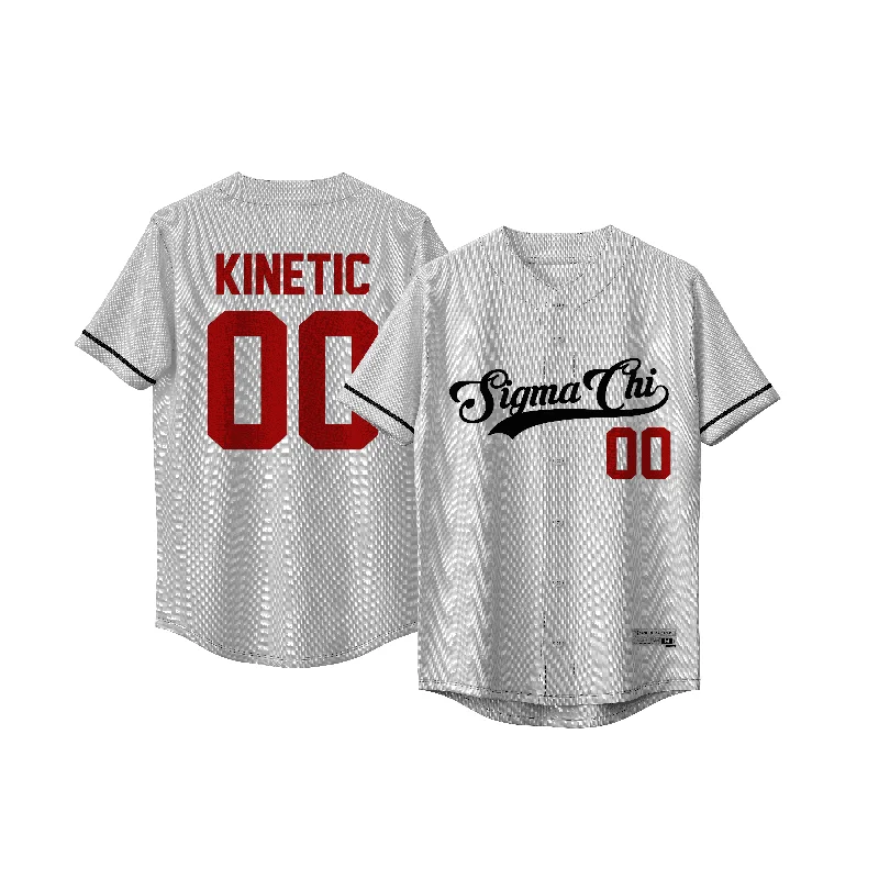 Custom baseball jersey for casual wear-Sigma Chi - Classic Ballpark Red Baseball Jersey