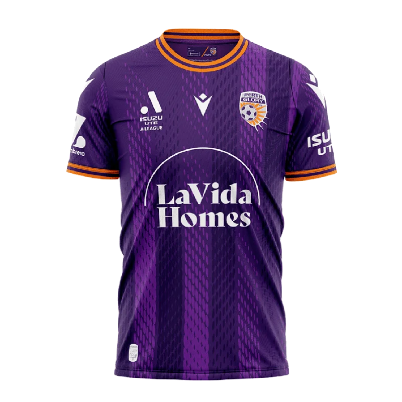 Soccer jersey for professional athletes and amateurs-Perth Glory 24/25 Home Youth Jersey (400054660001)