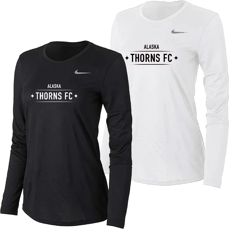 Soccer jersey with team colors and design-Alaska Thorns L/S Dri-FIT [Women's]