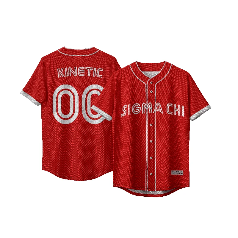 Custom baseball jersey for charity events and fundraisers-Sigma Chi - Warrior Baseball Jersey