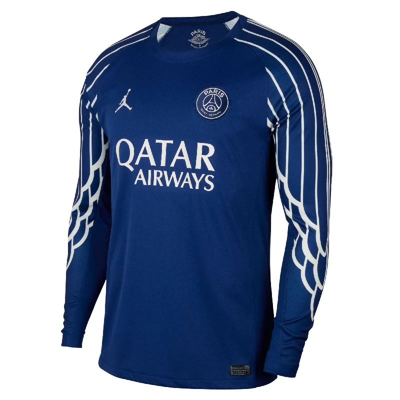 Soccer jersey with sporty designs for streetwear-Paris Saint-Germain 24/25 Fourth Longsleeve Jersey (HJ0867-493)